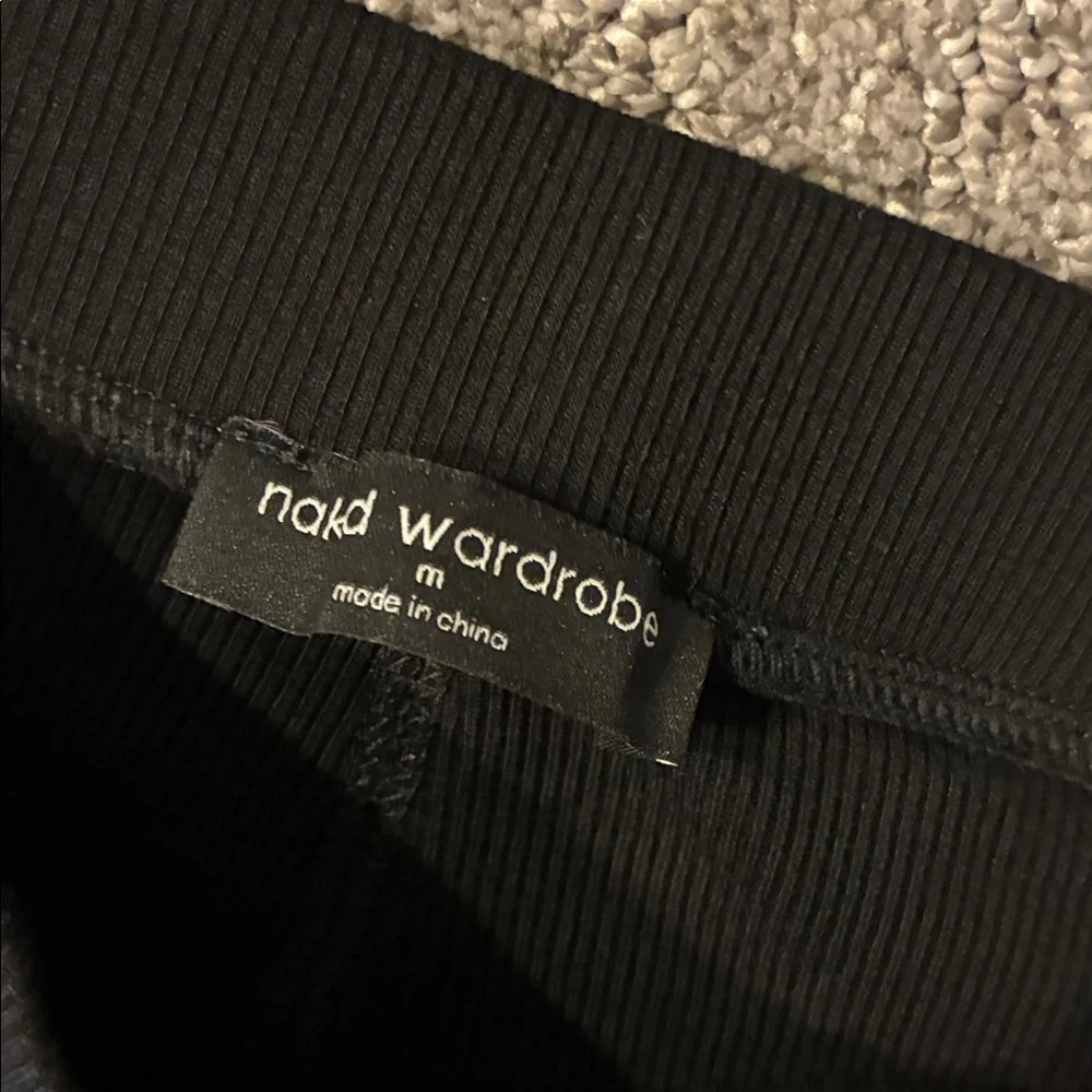 Naked Wardrobe Black Women's Flare Pants - Stretch High-Rise - Picture 4 of 6